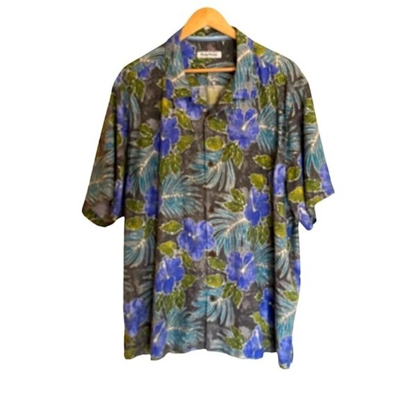 Tommy Bahama Hawaiian Silk Blend Shirt XXLarge - Picture 1 of 5